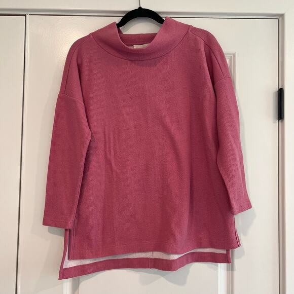 Anthropologie Women's Turtleneck Sweater Bright Pink Size XS - Picture 1 of 10